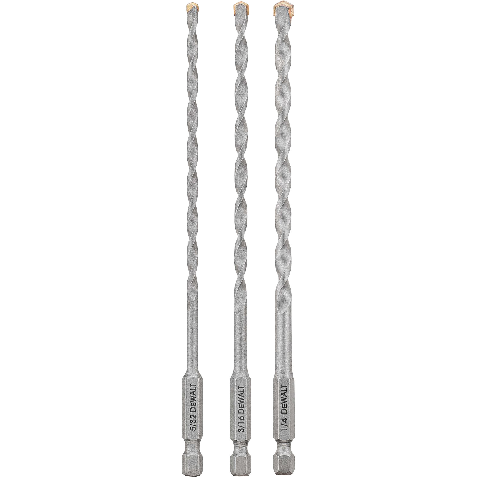 DEWALT Impact Ready Masonry Drill Bit Set, 3-Pc., Model# DWA5103